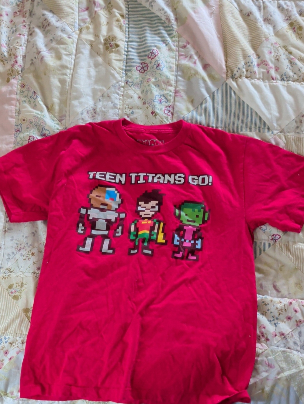Boys' Red Short Sleeve Graphic Tee